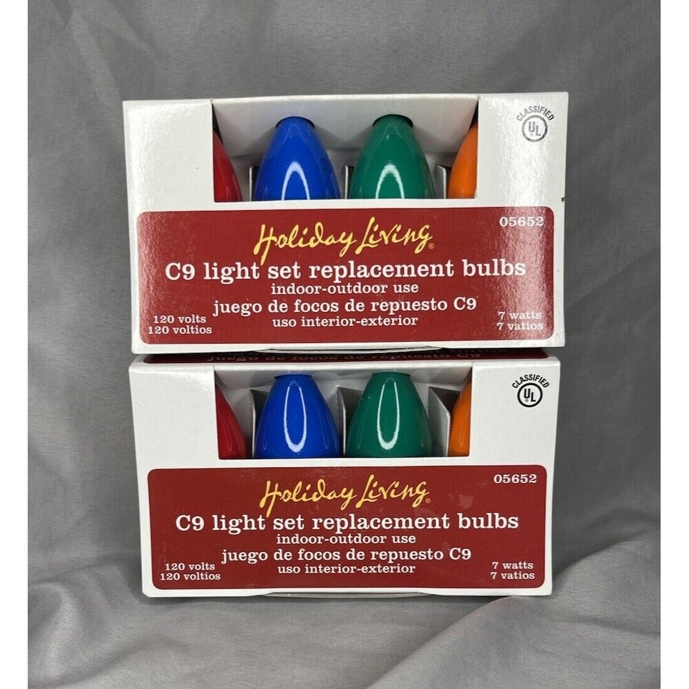 Replacement C9 4 Pack Asstorted Christmas Bulbs